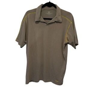 Patagonia Men’s Polo Shirt Gray Performance Stretch Golf Athleisure Travel Large